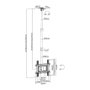 Equip Soporte de Techo para Pantalla 37-70 Pulgadas, Inclinable, Soporte Máximo 50 kg