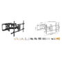 Equip Soporte de Pantalla para TV de 37 a 90 Pulgadas, Soporte Inclinable y Giratorio, VESA hasta 800x400mm, Carga 75KG
