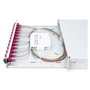 Digitus Caja de Empalme de Fibra Óptica 1U equipada 12x LC DX OM4 Panel Gestión Cables 483x280x44.5 mm Gris Acero