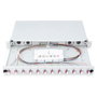Digitus Caja de Empalme de Fibra Óptica 1U equipada 12x LC DX OM4 Panel Gestión Cables 483x280x44.5 mm Gris Acero