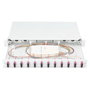 Digitus Caja de Empalme Fibra Óptica 1HE equipada 12x SC-DX OM4 Color Gris 44.5 mm Panel de gestión de cables en acero