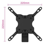 Ewent Soporte TV de Pared Multidireccional Extensible Easy Pan-Tilt para Televisores de 13" hasta 42"