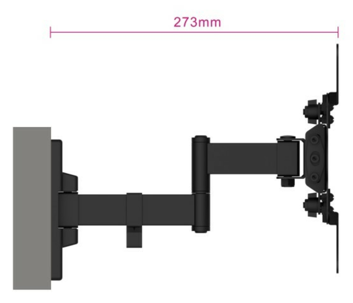 Ewent Soporte TV de Pared Multidireccional Extensible Easy Pan-Tilt para Televisores de 13" hasta 42"