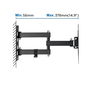Ewent Soporte para Pared EW1522, Movimiento Completo para TV hasta 43", Inclinación y Giro, Compatible VESA 100x100 200x100 200x200, Soporte TV