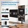 EWENT Soporte de Escritorio Dual para 2 Monitores EW1512 Negro