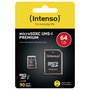 Intenso Micro SD UHS-I Premium 64GB con adaptador