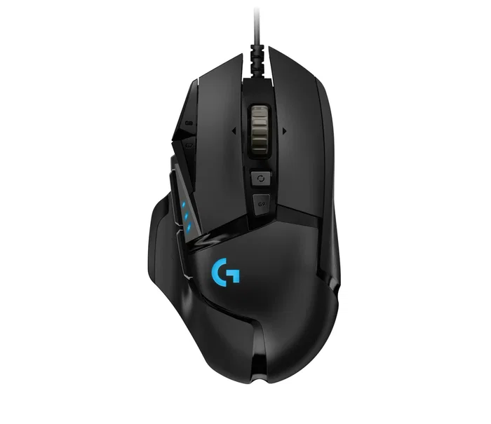 Logitech G Ratón Gaming G502 HERO con Sensor 25600 DPI, 11 Botones Programables, Peso Ajustable, Iluminación RGB LIGHTSYNC, Cable USB, Negro