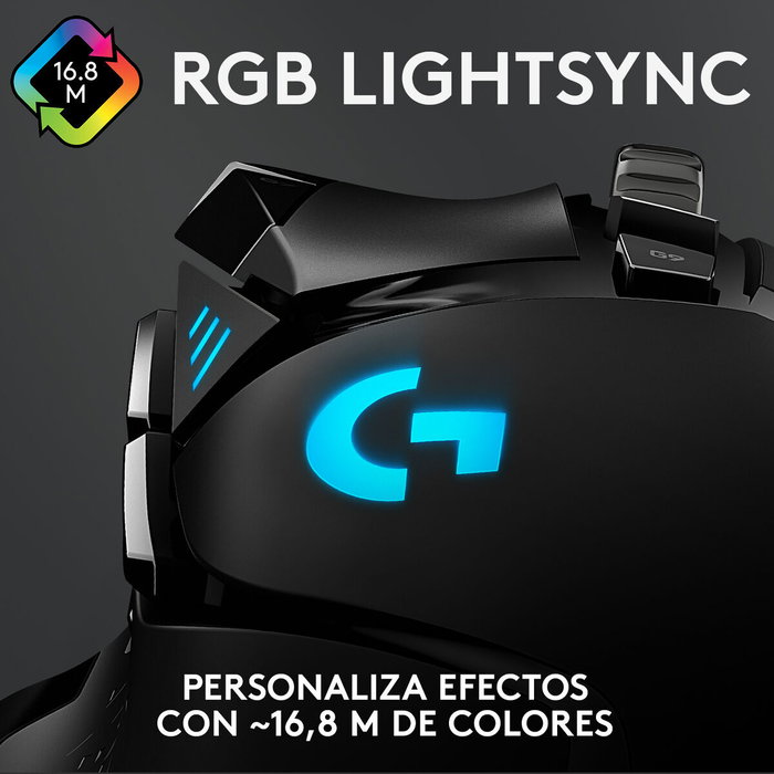 Logitech G502 HERO Ratón Gaming Negro