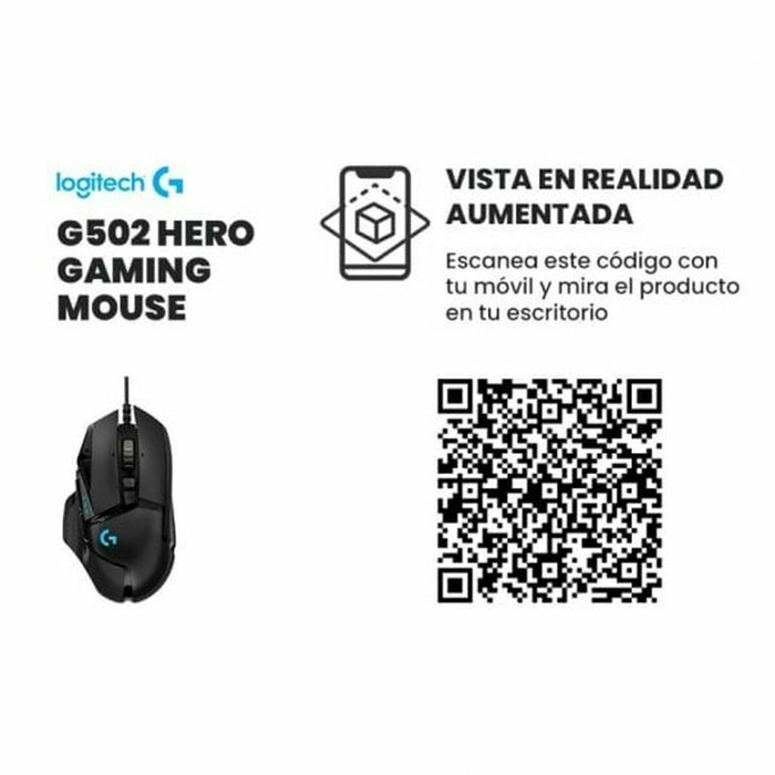 Logitech G502 HERO Ratón Gaming Negro