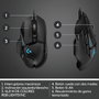Logitech G502 HERO Ratón Gaming Negro