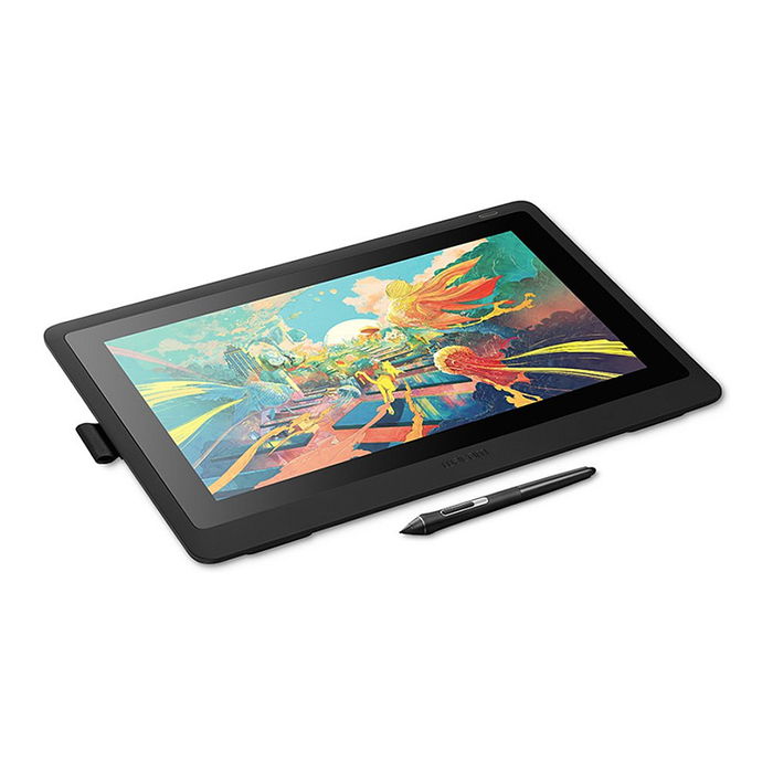 Wacom Cintiq 16 Tableta Gráfica con Pantalla Táctil de 15.6 Pulgadas Full HD (1920 x 1080) y Lápiz con 8192 Niveles de Presión, Negra