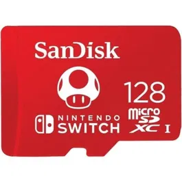 SanDisk Tarjeta de Memoria microSDXC para Nintendo Switch 128GB UHS-I Clase 10 SDSQXAO-128G-GNCZN 100MB/s