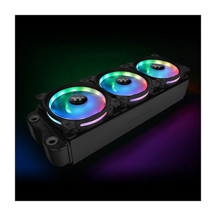 Thermaltake Riing Duo 14 RGB Ventilador para Radiador, 140mm, 3 Unidades, Iluminación LED Thermaltake Riing Duo 14 RGB Ventilador para Radiador, 140mm, 3 Unidades, Iluminación LED