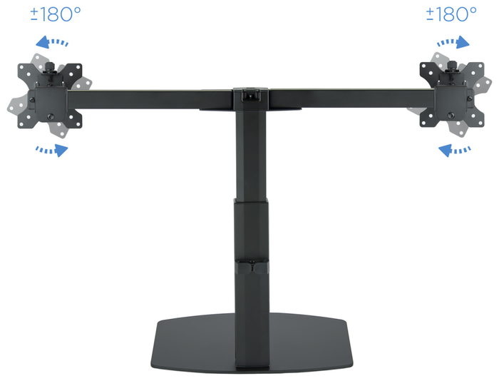 Tooq Soporte de Mesa para 2 Pantallas 17-27 Pulgadas DB1727TN-B