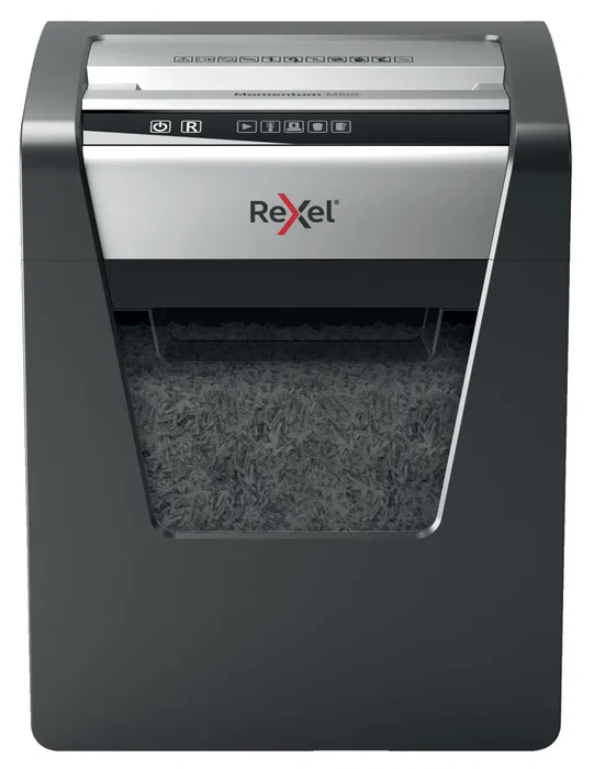 Rexel Momentum M510 Destructora de Papel Microcorte Negro