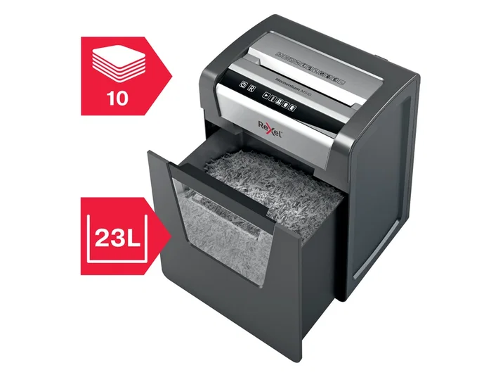 Rexel Momentum M510 Destructora de Papel Microcorte Negro