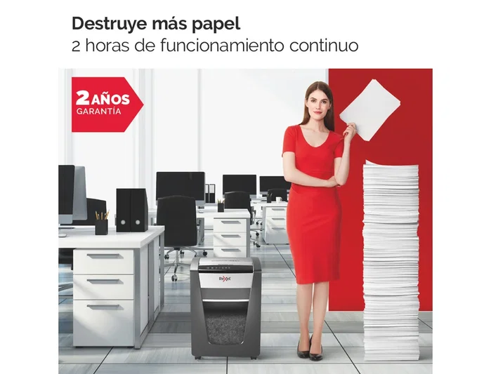 Rexel Momentum M510 Destructora de Papel Microcorte Negro
