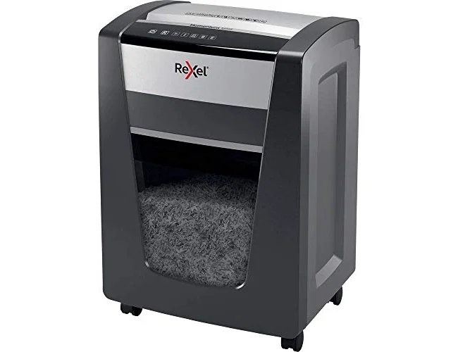 Rexel Momentum M515 Microcorte Negro y Plata