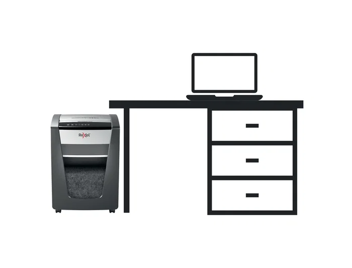 Rexel M515 Destructora de Documentos, Capacidad de Corte 15 Hojas, Nivel de Seguridad P5, Papelera 30 L