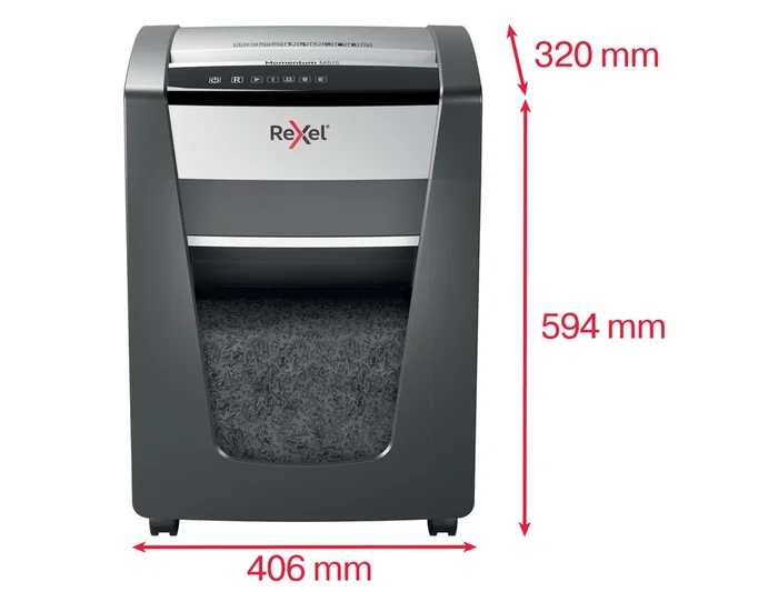 Rexel M515 Destructora de Documentos, Capacidad de Corte 15 Hojas, Nivel de Seguridad P5, Papelera 30 L