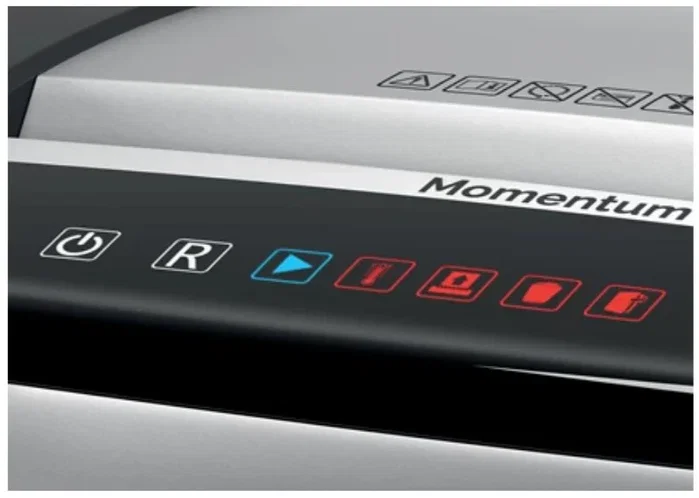 Rexel Momentum M515 Destructora de Papel Microcorte Negro y Plata