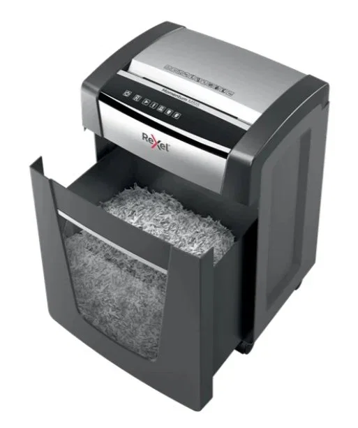 Rexel Momentum M515 Destructora de Papel Microcorte Negro y Plata