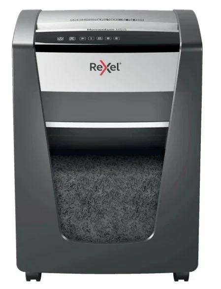 Rexel Momentum M515 Destructora de Papel Microcorte Negro y Plata