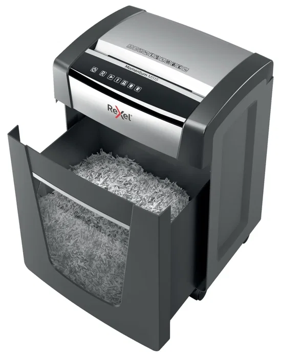 Rexel Momentum M515 Destructora de Papel Microcorte Negro y Plata