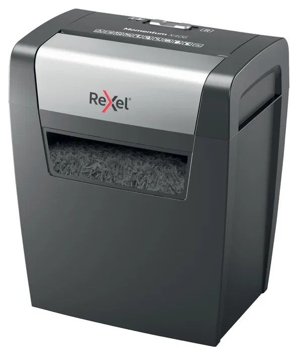 Rexel Momentum X406 Destructora de Papel Corte Confeti Negro Rexel Momentum X406 Destructora de Papel Corte Confeti Negro