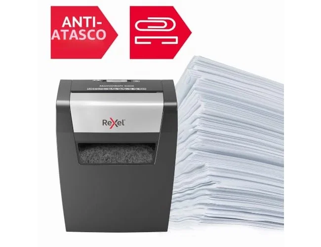 Rexel Momentum X406 Destructora de Papel Corte Confeti Negro