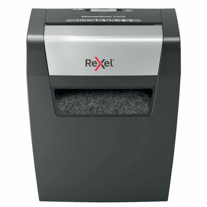 Rexel Momentum X406 Destructora de Papel Corte Confeti Negro Rexel Momentum X406 Destructora de Papel Corte Confeti Negro