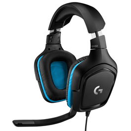 Logitech G432 Auriculares Gaming con Microfono Unidireccional 6 mm, Sonido Envolvente DTS Headphone:X 2.0, 50 mm, USB/Jack 3.5 mm, Compatible PC, Consolas, Referencia 981-000770