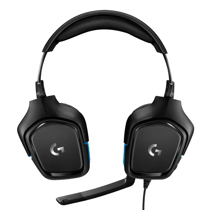 Logitech G432 Auriculares Gaming Diadema Alámbricos 7.1 Surround Sound para PS5, PS4, Nintendo Switch, PC y Mac - DTS Headphone:X 2.0, Micrófono Boom - Negro/Azul - Ref. 981-000770