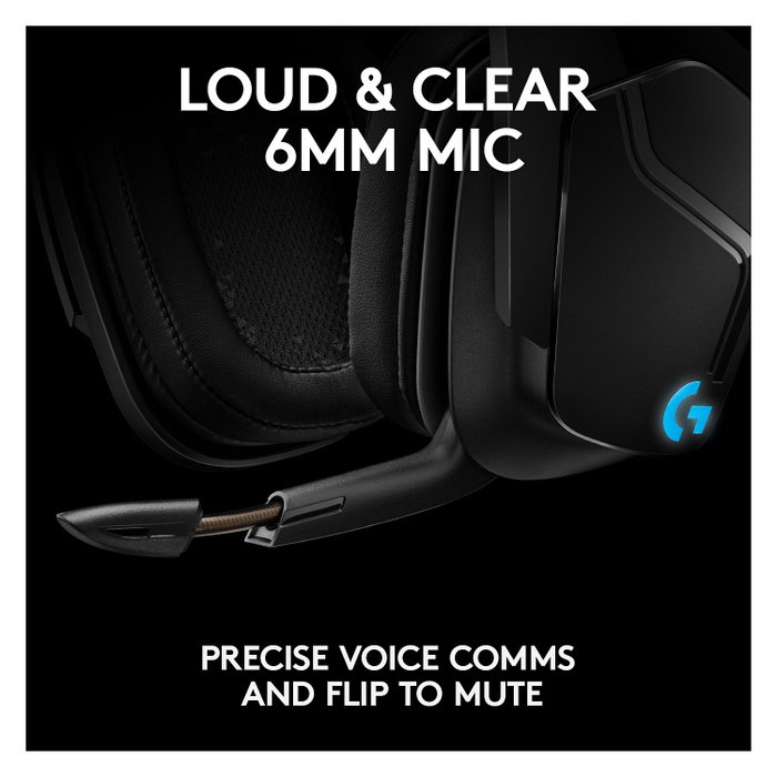 Logitech G935 Gaming Headset Inalámbrico 7.1 Surround Sound LIGHTSYNC RGB Black/Blue