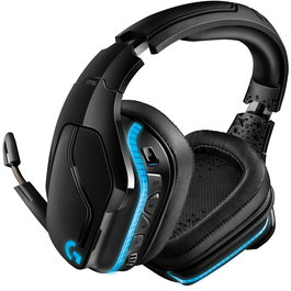 Logitech G935 Auriculares Gaming Inalámbricos 2.4 GHz - Sonido Envolvente DTS Headphone:X 2.0 - RGB Lightsync - Micrófono plegable - Para PC, Consola y Móvil - Negro
