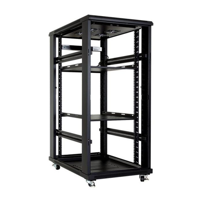 MicroConnect Armario Rack 19" 27HU Ancho 600x1000 Negro RAL 9004