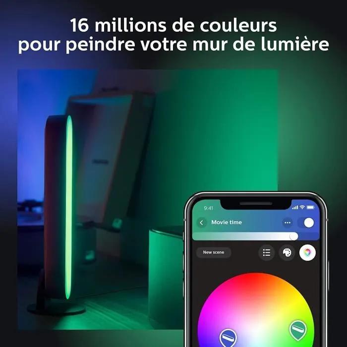 Philips Hue Play White & Color Ambiance Kit X 1 Luz LED para Gaming y Hogar, Compatible con Alexa, Google Assistant y Apple Homekit Philips Hue Play White & Color Ambiance Kit X 1 Luz LED para Gaming y Hogar, Compatible con Alexa, Google Assistant y Apple Homekit