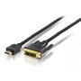 Equip Cable HDMI Macho a DVI-D Macho 2m Negro