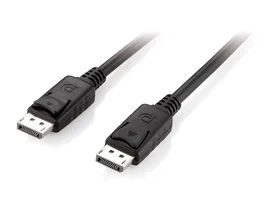Equip 119331 Cable DisplayPort 1 m Macho a Macho - Negro - Soporta 4K Ultra HD @ 60Hz, 2K @ 165Hz, 1080P @ 240Hz, Versión 1.2, Ancho de Banda 21.6 Gbps, Audio y Vídeo
