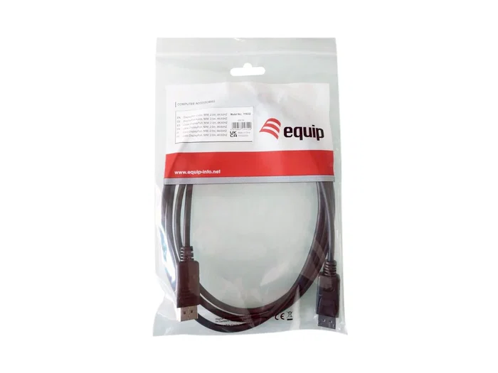 Equip Cable DisplayPort 1.2 de 2m 4K/60Hz Negro Equip Cable DisplayPort 1.2 de 2m 4K/60Hz Negro