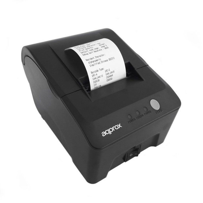 Approx appPOS58MU Impresora de Tickets Térmica USB Negra