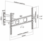 Aisens Soporte de Pared WT70TSLE-021 para TV/Monitor de 37-70 pulgadas, 35kg, Negro