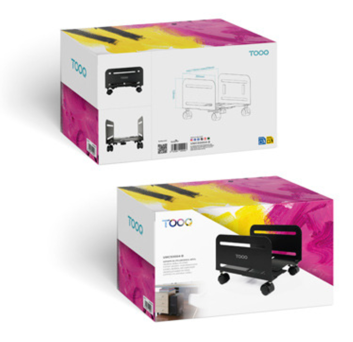 TooQ Soporte metálico para CPU con ruedas UMCS0004-B TooQ Soporte metálico para CPU con ruedas UMCS0004-B