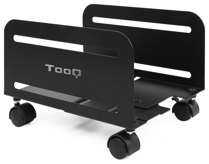 TOOQ Soporte metálico para CPU de suelo con ruedas UMCS0004-B TOOQ Soporte metálico para CPU de suelo con ruedas UMCS0004-B