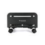 TOOQ Soporte metálico para CPU de suelo con ruedas UMCS0004-B