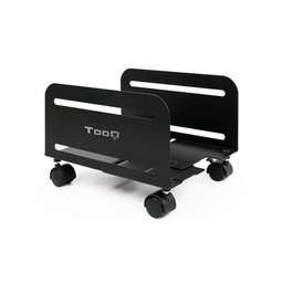 TOOQ Soporte Metálico CPU de Suelo con Ruedas, 119/209mm, 10kg, UMCS0004-B