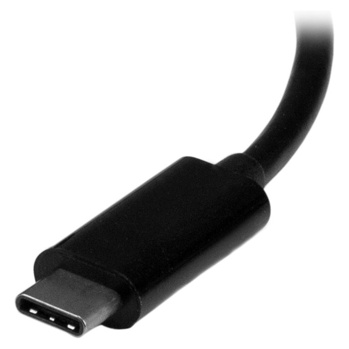 StarTech.com Adaptador USB-C a DVI/HDMI/VGA - Multipuerto 3 en 1, Resolución 4K 3840x2160 a 30Hz, Negro, CDPVGDVHDBP