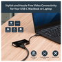 StarTech.com Adaptador USB-C a DVI/HDMI/VGA - Multipuerto 3 en 1, Resolución 4K 3840x2160 a 30Hz, Negro, CDPVGDVHDBP