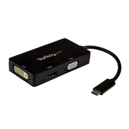 StarTech.com Adaptador USB-C de Vídeo Multipuertos 3 en 1 4K 30Hz Negro