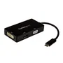 StarTech.com Adaptador USB-C de Vídeo Multipuertos 3 en 1 4K 30Hz Negro